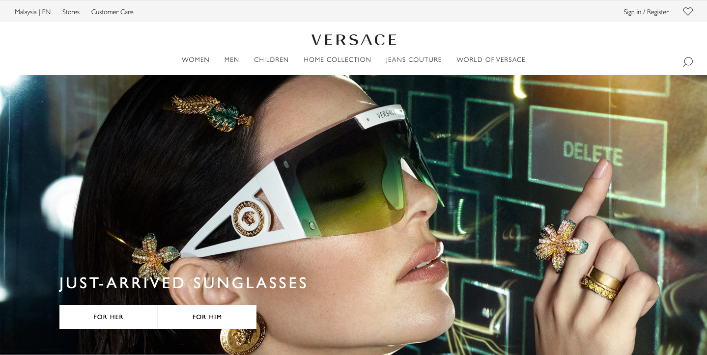 Versace-Home-Page